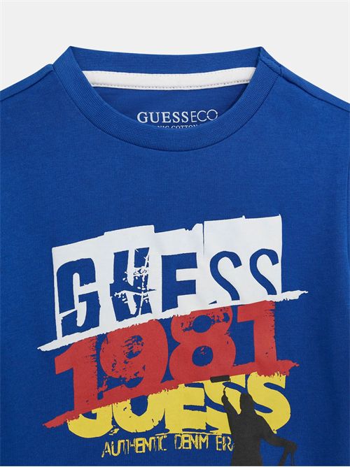 t-shirt boy blue GUESS | N5RI02K8HM4/G739